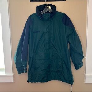 VTG Columbia Men's Oversized Pullover 1/2 Zip Blue/Green Jacket Size Medium